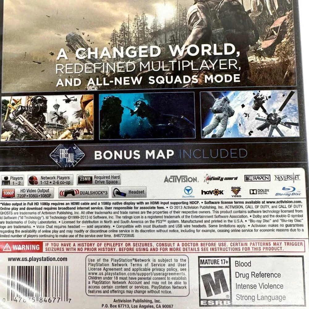 PS3 Call of Duty Black Ops and Call of Duty Ghosts Bundle